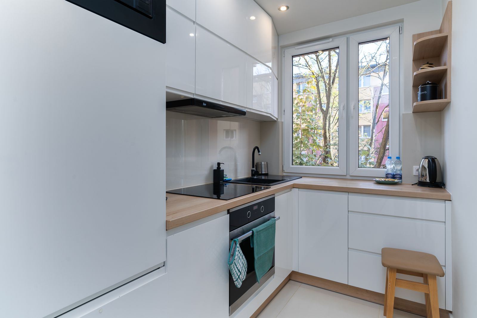 Clean, bright kitchen with natural light